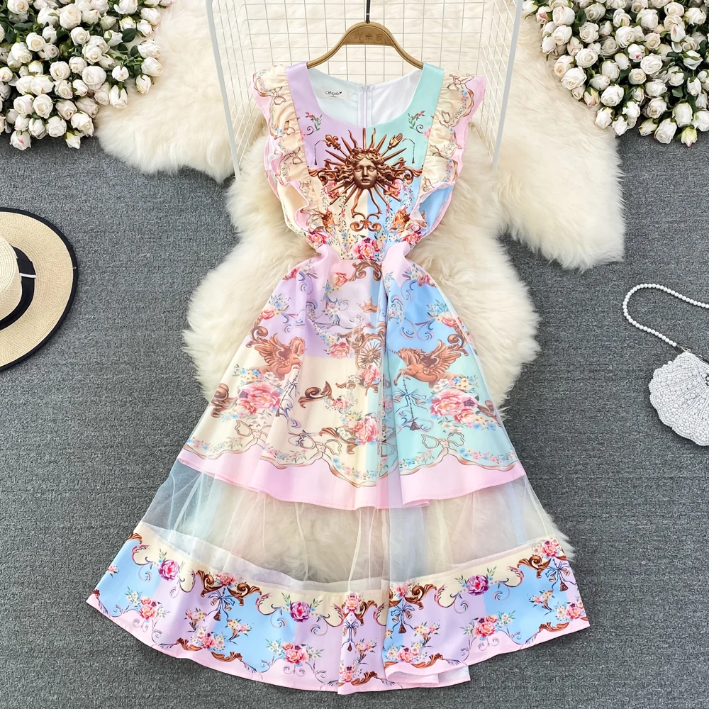 Летнее модное платье в европейском стиле с квадратным воротником, тонким рукавом-крылышком и сеткой, длинное платье
Летнее модное платье в европейском стиле с квадратным воротником, тонким рукавом-крылышком и сеткой, длинное платье