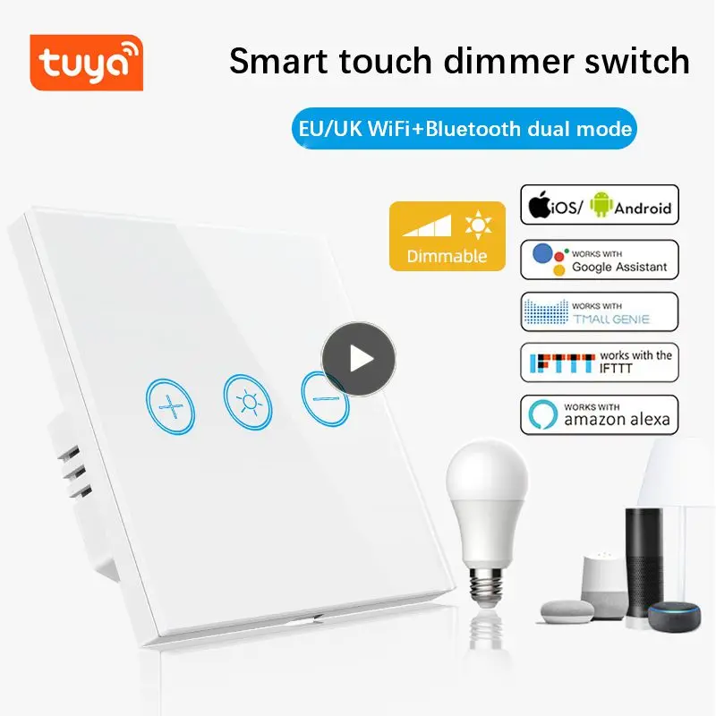 Voice Control Tuya Smart Switch Smart Life Tuya Smart Wifi Wall Touch Switch Flame Retardant Timing Wireless Eu Standard Switch 
Voice Control Tuya Smart Switch Smart Life Tuya Smart Wifi Wall Touch Switch Flame Retardant Timing Wireless Eu Standard Switch
