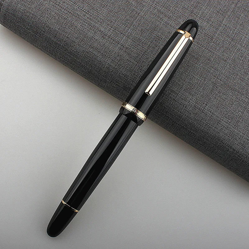 

Перьевая ручка Jinhao X850 с золотым зажимом, элегантный черный тонкий Средний перьевой карандаш для письма, подписи, офиса, школы, F7326