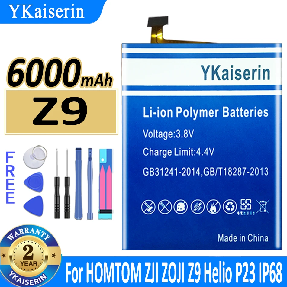 

YKaiserin For HOMTOM ZJI ZOJI Z9 Phone Battery for HOMTOM ZJI ZOJI Z 9 Phone Battery