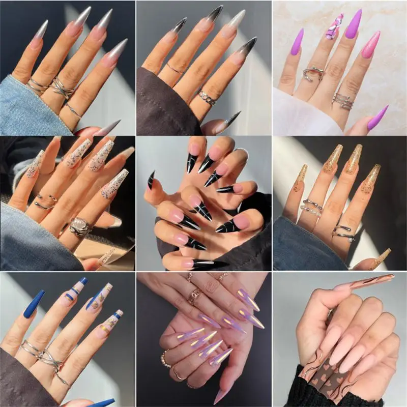 Durable Long European And American Wearing Armor 24 Pieces/box Of Nail Stickers Armor Tip Nail Polish Nail Sticker Nail Long
Durable Long European And American Wearing Armor 24 Pieces/box Of Nail Stickers Armor Tip Nail Polish Nail Sticker Nail Long