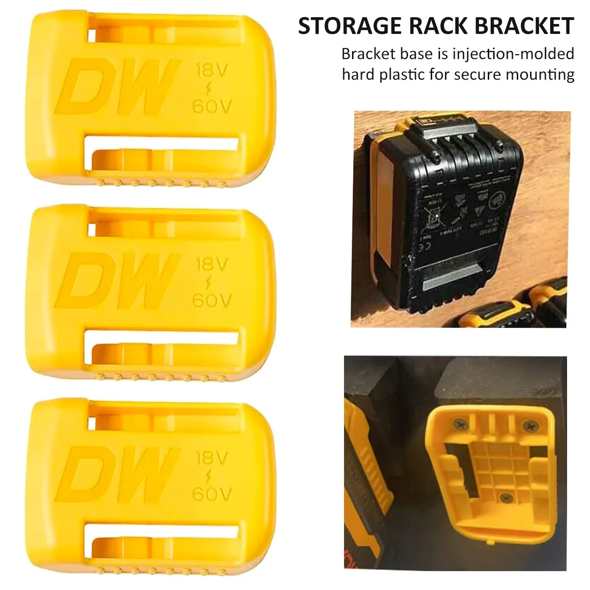 5 шт., пластиковые держатели для батарей Dewalt 
5 шт., пластиковые держатели для батарей Dewalt