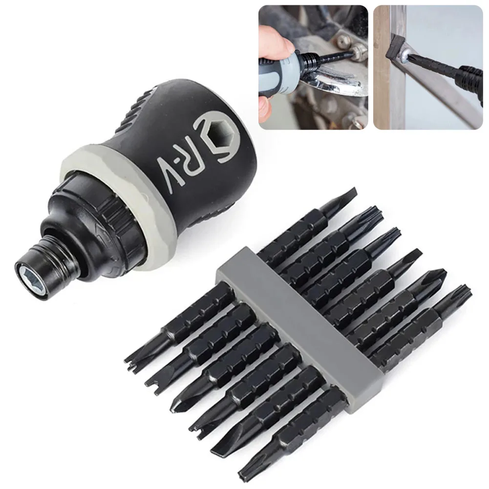 Mini Ratchet Screwdriver Short Handle Dual-purpose Batch Head Telescopic Labor-Saving Tool Screwdrivers Hand Tools
Mini Ratchet Screwdriver Short Handle Dual-purpose Batch Head Telescopic Labor-Saving Tool Screwdrivers Hand Tools