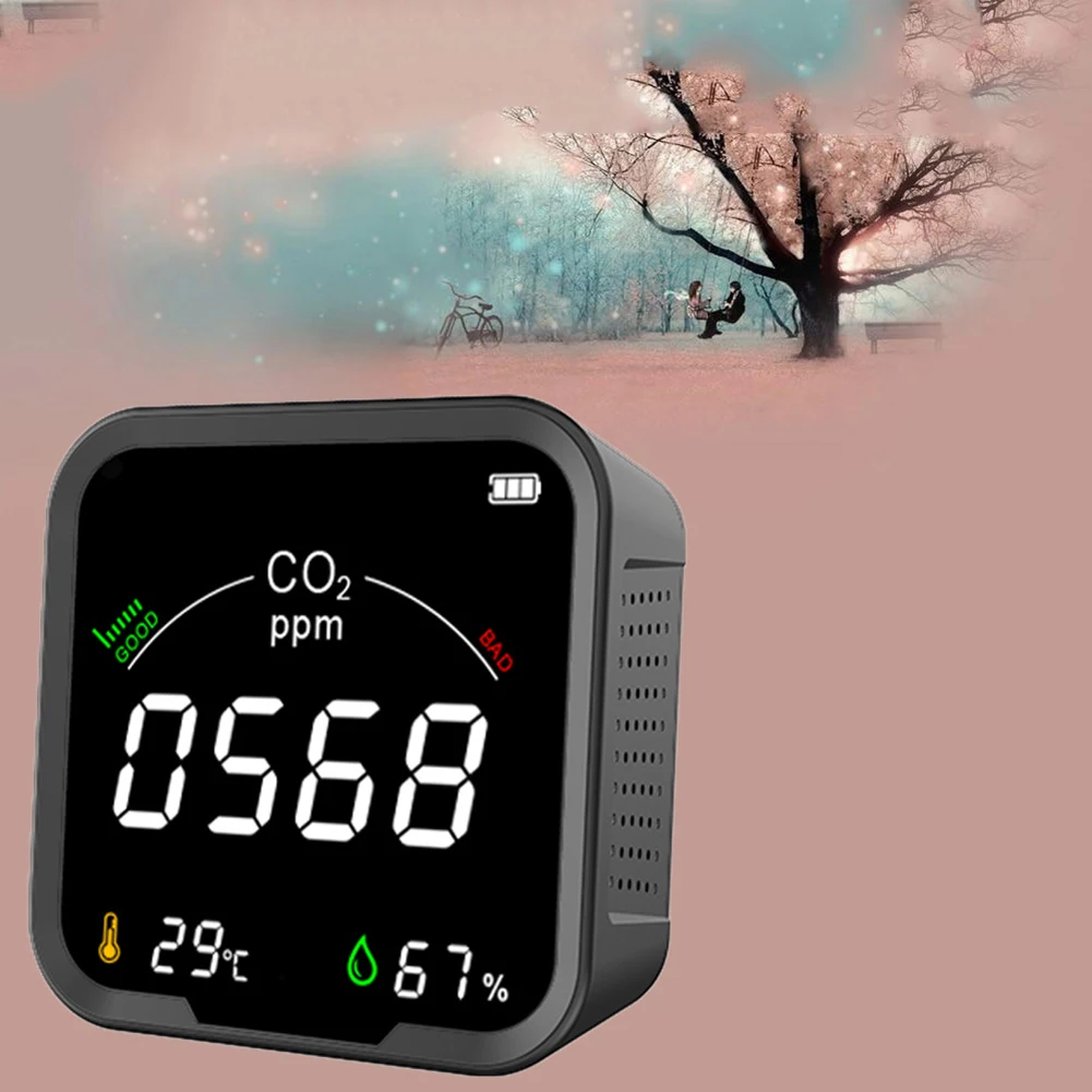 Mini Digital Carbon Dioxide Detector Tester USB Charging Air Analyzer Monitor Household Temperature Humidity Monitor
Mini Digital Carbon Dioxide Detector Tester USB Charging Air Analyzer Monitor Household Temperature Humidity Monitor