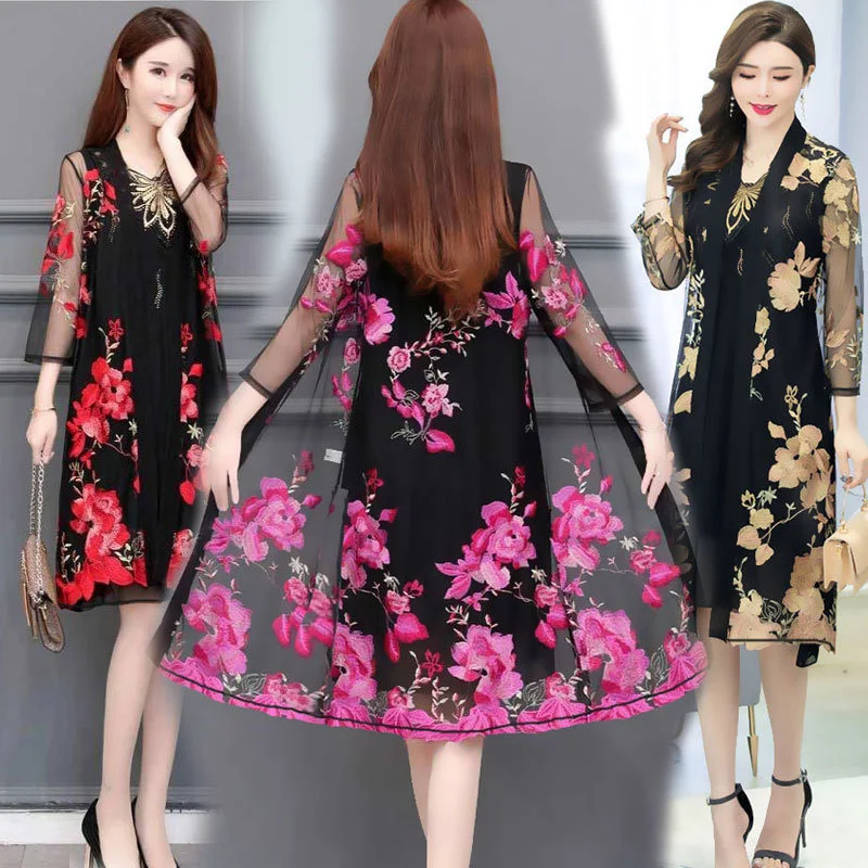 Summer Mid Long Cardigans Women Sun Protection Clothing 2022 New Fashion Print Mesh Thin Sunscreen Cardigan Coat Female Tops 4XL
Summer Mid Long Cardigans Women Sun Protection Clothing 2022 New Fashion Print Mesh Thin Sunscreen Cardigan Coat Female Tops 4XL
