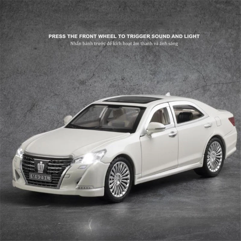 1/24 Alloy DieCast XLG For Toyota Crown Model Toy Car Simulation Sound Light Pull Back Collection Toys Vehicle for Children Gift
1/24 Alloy DieCast XLG For Toyota Crown Model Toy Car Simulation Sound Light Pull Back Collection Toys Vehicle for Children Gift