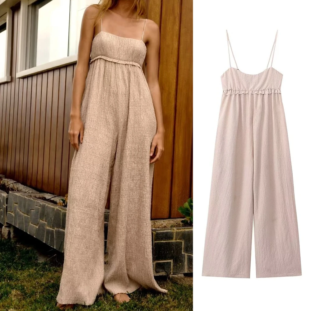 UNIZERA 2023 Summer New Women's Style Casual High Waist Slim Slim Slim Strap Wide Leg Jumpsuit 7840366
UNIZERA 2023 Summer New Women's Style Casual High Waist Slim Slim Slim Strap Wide Leg Jumpsuit 7840366