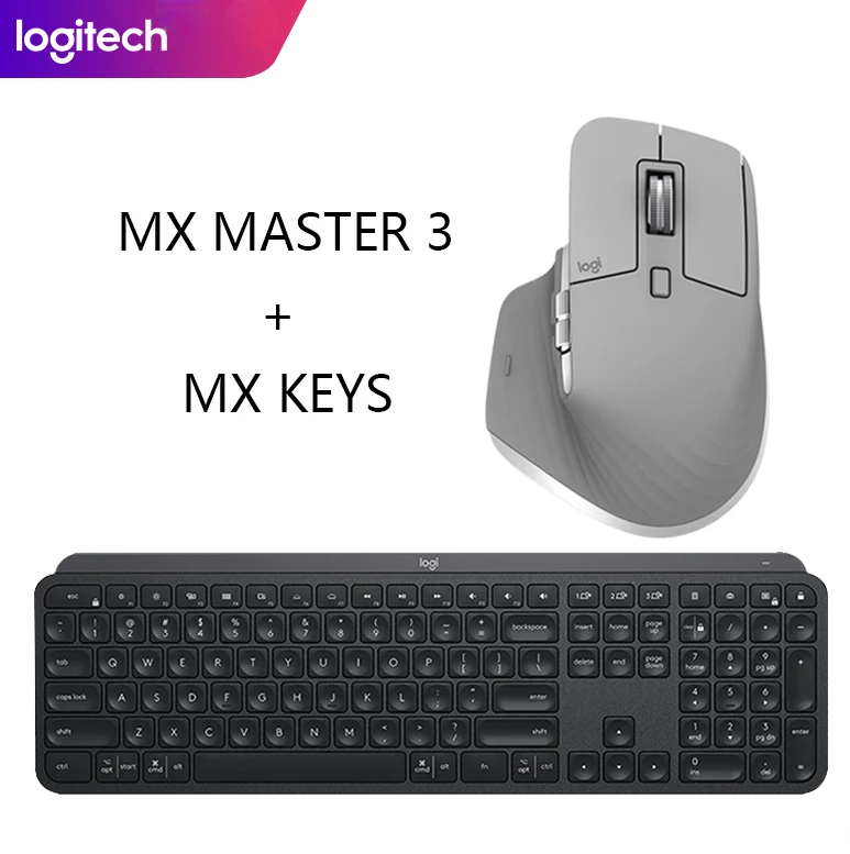 Logitech MX Keys Wireless Bluetooth Keyboard MX Master3 Wireless Bluetooth Charging Computer Office High-end Mouse Set Meal
Logitech MX Keys Wireless Bluetooth Keyboard MX Master3 Wireless Bluetooth Charging Computer Office High-end Mouse Set Meal