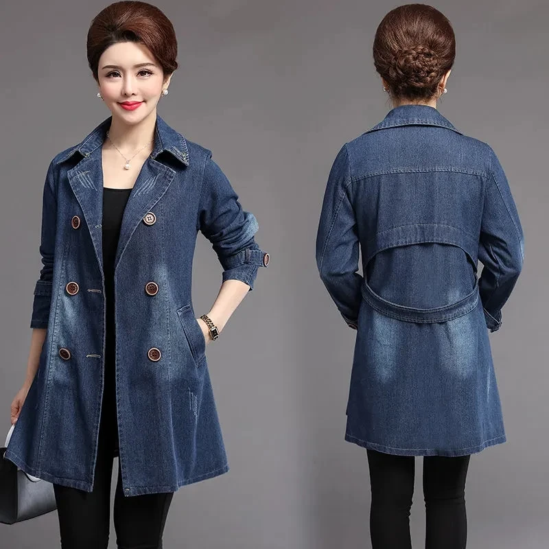 Jean Jackets Womens 2022 Spring Autumn New Fashion Denim Jacket Women Plus Size Loose Double Breasted Long Casual Trench Coat
Jean Jackets Womens 2022 Spring Autumn New Fashion Denim Jacket Women Plus Size Loose Double Breasted Long Casual Trench Coat