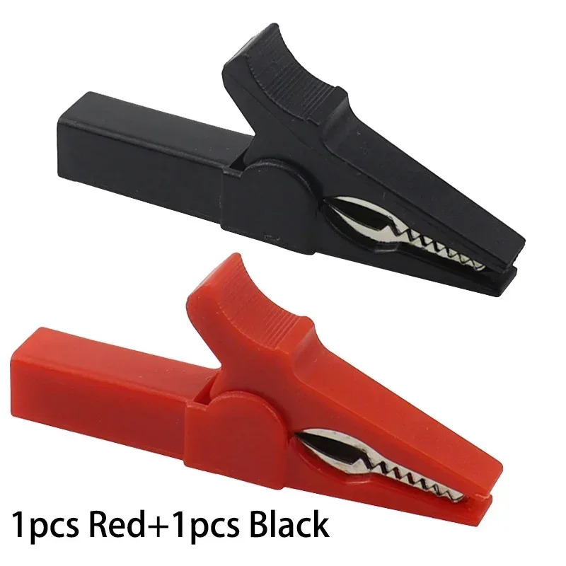 Черный красный изолированный электрический зажим 55 мм
Черный красный изолированный электрический зажим 55 мм