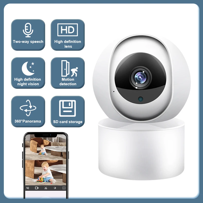 1080P 3MP Smart Mini WiFi IP Camera Indoor Wireless Security Home CCTV Surveillance Camera 3MP With Auto Tracking
1080P 3MP Smart Mini WiFi IP Camera Indoor Wireless Security Home CCTV Surveillance Camera 3MP With Auto Tracking