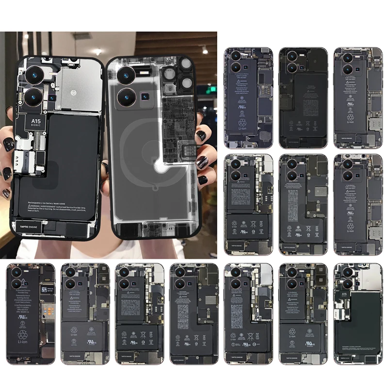 Motherboard Circuit board Phone Case For VIVO Y53S Y33S Y22S Y11S Y31 Y21 Y70 Y20 Y21S Y72 Y35 Y51 Y01 V23E V21 V23 V21E Case
Motherboard Circuit board Phone Case For VIVO Y53S Y33S Y22S Y11S Y31 Y21 Y70 Y20 Y21S Y72 Y35 Y51 Y01 V23E V21 V23 V21E Case