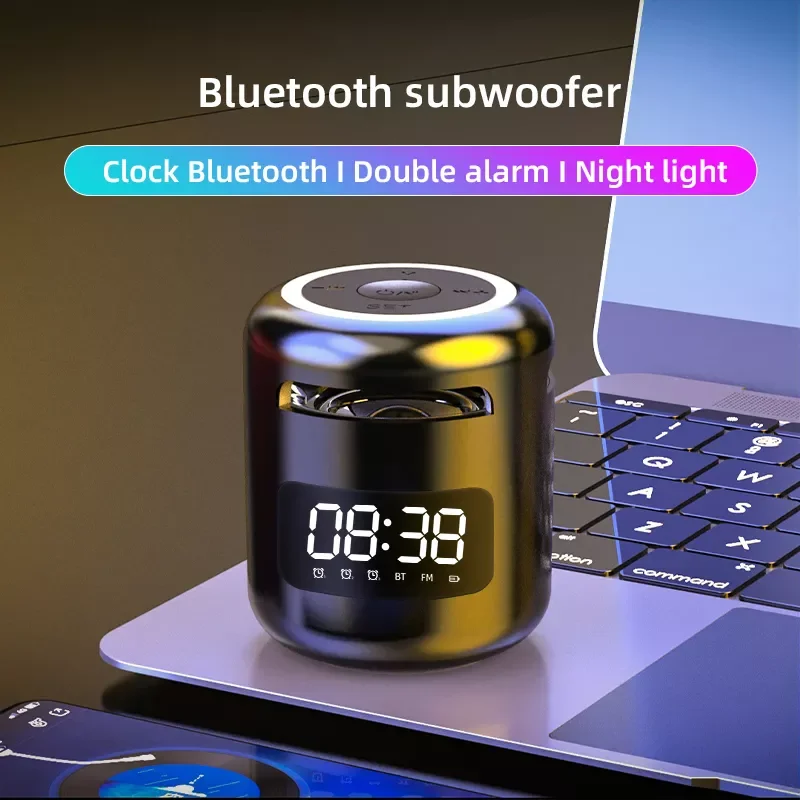 Portable Wireless Bluetooth Speaker HiFi Sound Quality LED Night Light FM Radio Round Smart Electronic Alarm Clock Subwoofer
Portable Wireless Bluetooth Speaker HiFi Sound Quality LED Night Light FM Radio Round Smart Electronic Alarm Clock Subwoofer