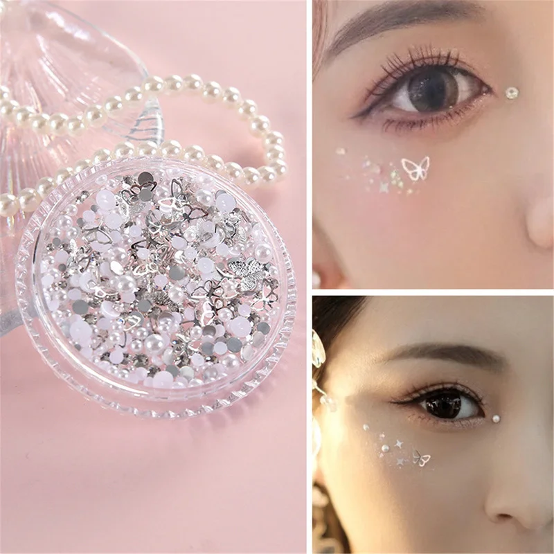 Face Jewels Makeup Art Shiny Rhinestone Nail Art Decorations for Bridal Eyes Glitter Sequins Stickers Diamond Party Stage Decor
Face Jewels Makeup Art Shiny Rhinestone Nail Art Decorations for Bridal Eyes Glitter Sequins Stickers Diamond Party Stage Decor