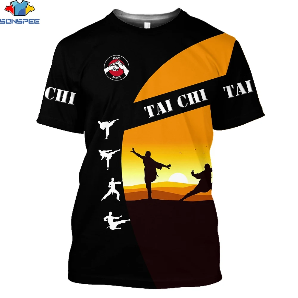 SONSPEE 3D Print Summer Sports Men's T-Shirt Chinese Kung Fu Tai Chi Exercise Fitness Outdoor Short Sleeve Loose Large Size Tees
SONSPEE 3D Print Summer Sports Men's T-Shirt Chinese Kung Fu Tai Chi Exercise Fitness Outdoor Short Sleeve Loose Large Size Tees