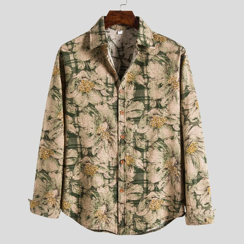 Vintage Floral Print Cotton Linen Shirt Men 2022 Brand Casual Button Up Dress Shirts Men Long Sleeve Harajuku Shirt Male Chemise
Vintage Floral Print Cotton Linen Shirt Men 2022 Brand Casual Button Up Dress Shirts Men Long Sleeve Harajuku Shirt Male Chemise