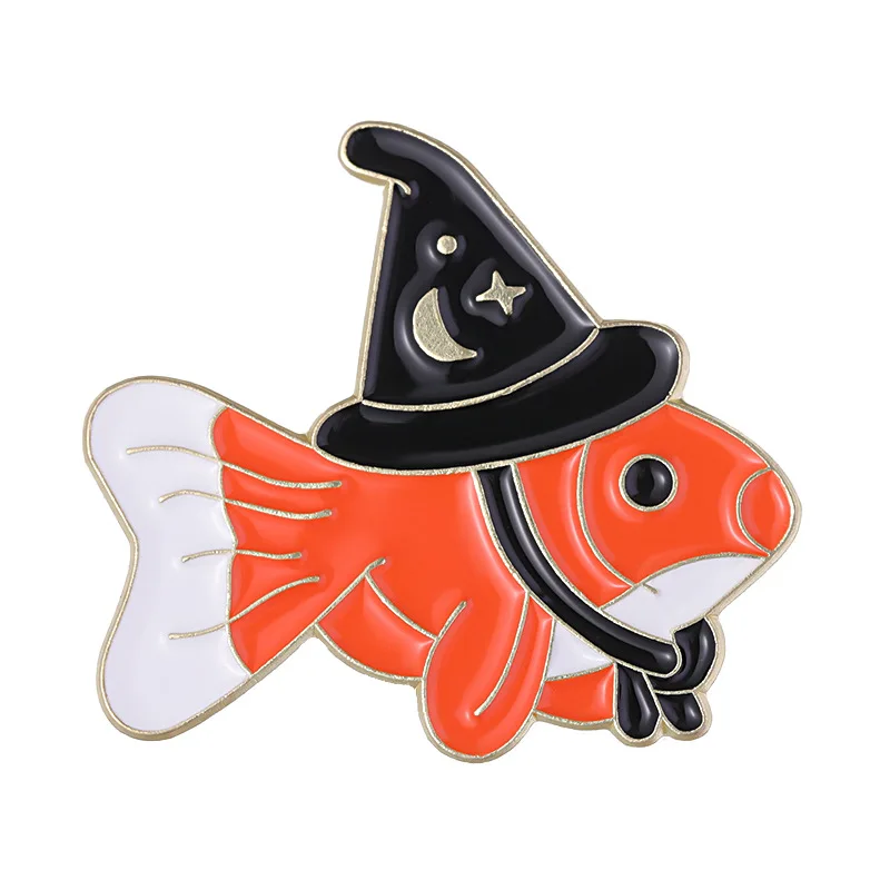 Goldfish Brooch Small Goldfish Wearing Hat Pins Accessories Clothing Backpack Brooch Enamel Lapel Pins Badge Wholesale
Goldfish Brooch Small Goldfish Wearing Hat Pins Accessories Clothing Backpack Brooch Enamel Lapel Pins Badge Wholesale