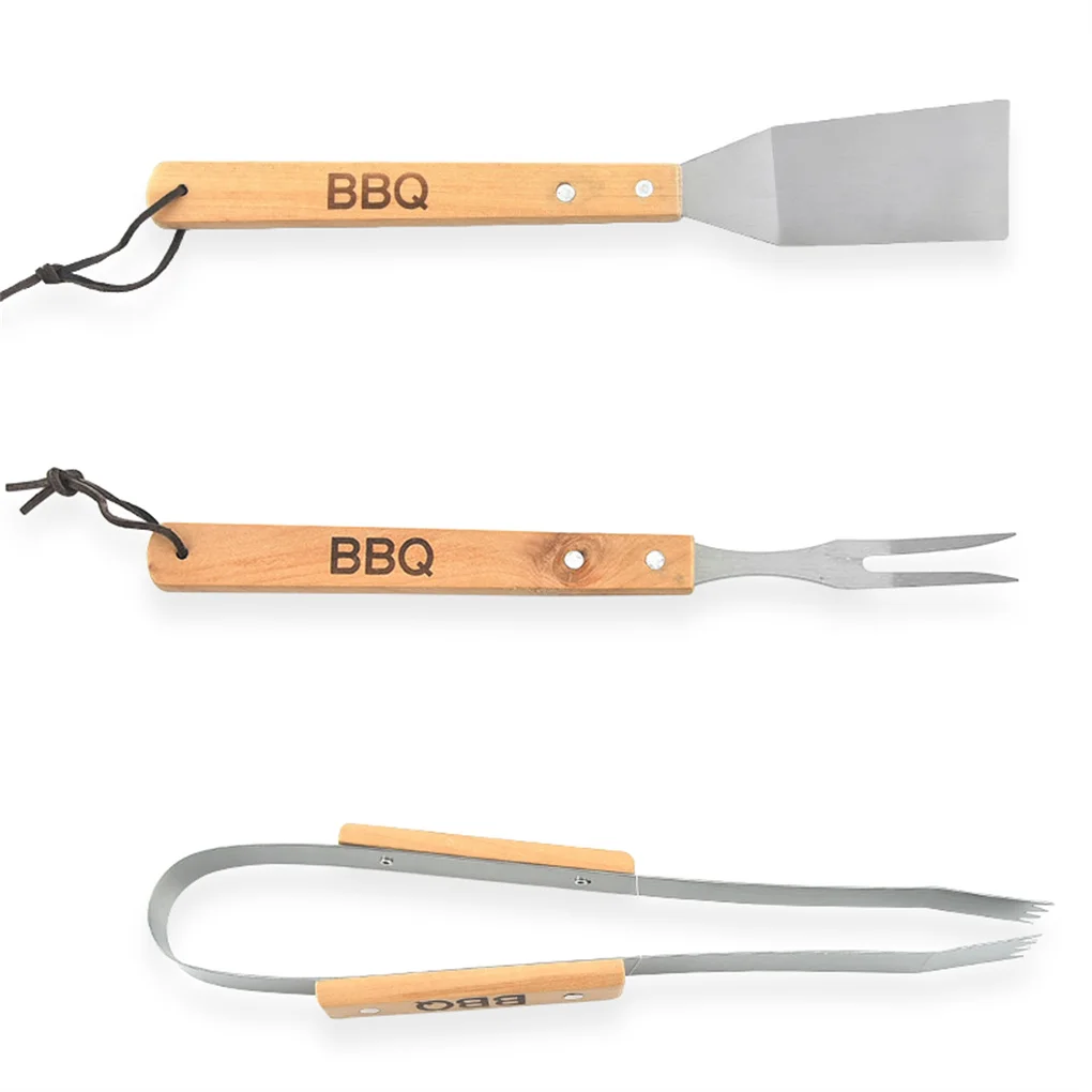 3 Pieces Stainless Steel BBQ Grill Tools Grill Tongs Fork Spatula Patios Outdoor Home Restaurants Serving Cookware
3 Pieces Stainless Steel BBQ Grill Tools Grill Tongs Fork Spatula Patios Outdoor Home Restaurants Serving Cookware