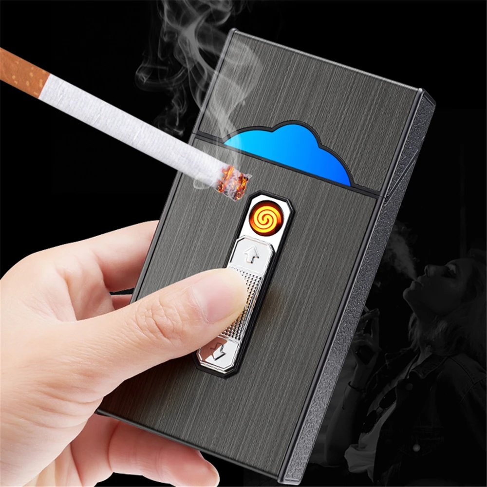 Long Cigarette Case USB Rechargeable Lighter 100mm Fine Cigarette Waterproof Smoke Box Tobacco Storage Container Coil Lighter
Long Cigarette Case USB Rechargeable Lighter 100mm Fine Cigarette Waterproof Smoke Box Tobacco Storage Container Coil Lighter