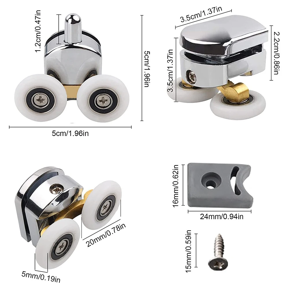 Stainless Steel Shower Doors Rollers Runners Wheels Shower Cabins Steam Cabin Enclosures Twin Top Replacement Silver
Stainless Steel Shower Doors Rollers Runners Wheels Shower Cabins Steam Cabin Enclosures Twin Top Replacement Silver