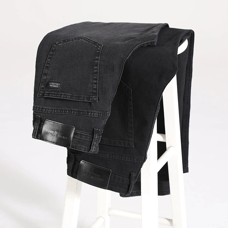 2022 Men's Stretch Black Jeans Classic Style Business Fashion Pure Black Slim Denim Pants Male Brand Casual Trousers
2022 Men's Stretch Black Jeans Classic Style Business Fashion Pure Black Slim Denim Pants Male Brand Casual Trousers
