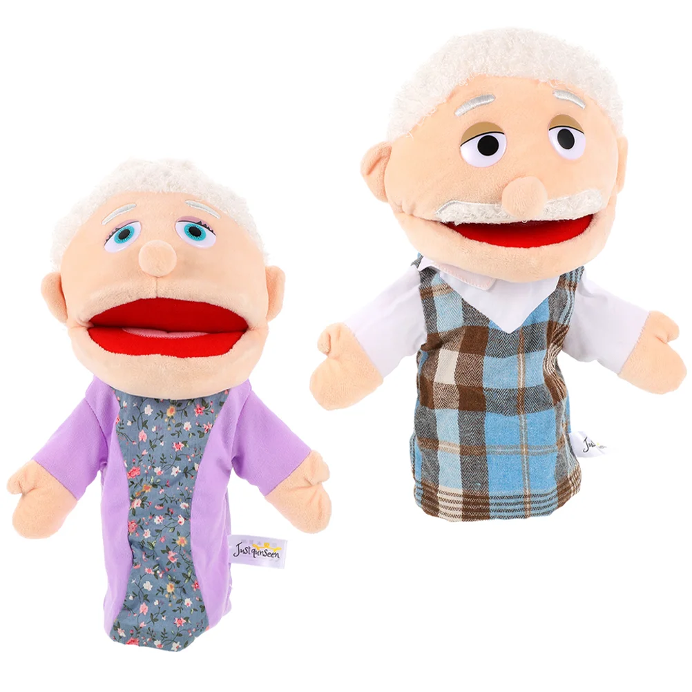 

Hand Puppet Plush Grandparents Puppets Toys Family Members Grandpa Grandma Interactive Toy Kids Toddler Baby Storytelling Story