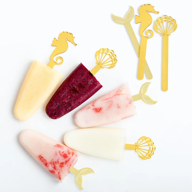 5Pcs Acrylic Ice Cream Sticks Mermaid Tail Hippocampus DIY Handmade Craft Making Popsicle Sticks Summer Party Supplies
5Pcs Acrylic Ice Cream Sticks Mermaid Tail Hippocampus DIY Handmade Craft Making Popsicle Sticks Summer Party Supplies