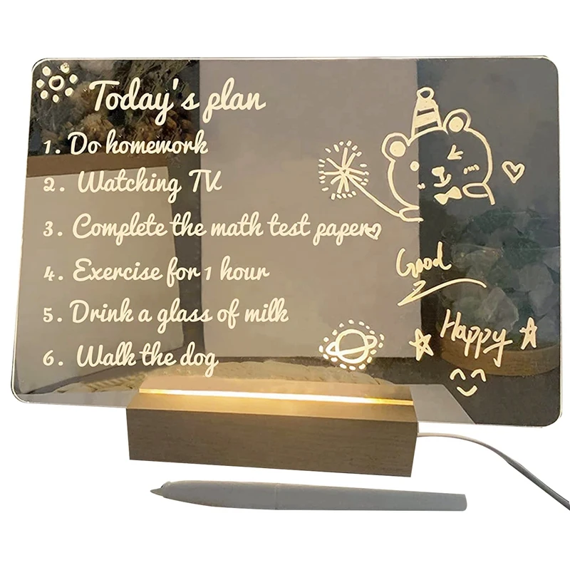2 Pack Acrylic Dry Erase Board With Light 11.8 X 7.87 And 7.87 X 7.87 Inch Two Sizes Acrylic Whiteboards With Stand
2 Pack Acrylic Dry Erase Board With Light 11.8 X 7.87 And 7.87 X 7.87 Inch Two Sizes Acrylic Whiteboards With Stand