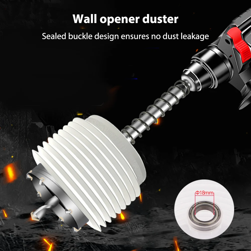 Electric Drill Dust Cover Ash Bowl Silicone Impact Hammer Drilling Dust Collector Dustproof Power Tool Accessories with Spring
Electric Drill Dust Cover Ash Bowl Silicone Impact Hammer Drilling Dust Collector Dustproof Power Tool Accessories with Spring