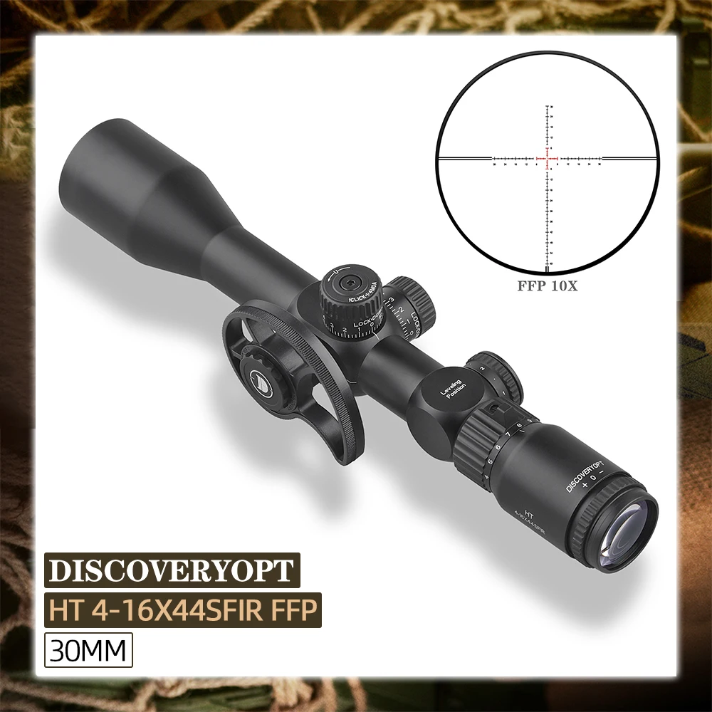 NEW Discovery Rifle Scope HT 4-16X44SFIR FFP Side Focus Optical Sight For .338 .223rem .177 .25 .22LR caliber With Turret lock
NEW Discovery Rifle Scope HT 4-16X44SFIR FFP Side Focus Optical Sight For .338 .223rem .177 .25 .22LR caliber With Turret lock