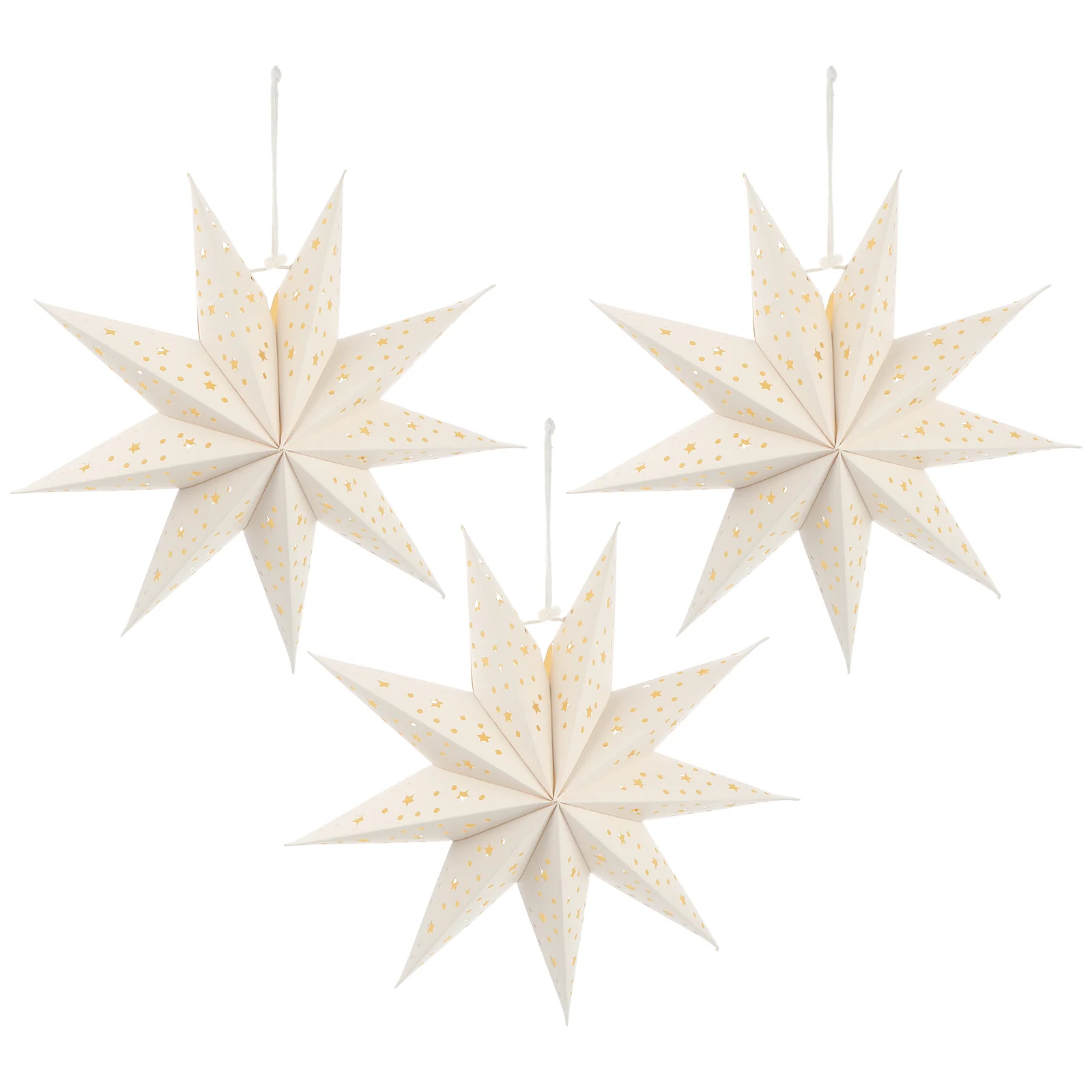 3 Pcs Christmas Decorations Nine Pointed Star Paper Lantern Lamp Covers Pendant Chandelier White Lampshade Accessory
3 Pcs Christmas Decorations Nine Pointed Star Paper Lantern Lamp Covers Pendant Chandelier White Lampshade Accessory