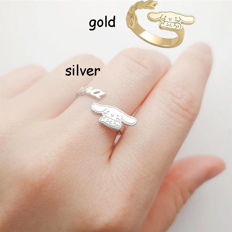 Cinnamoroll Kawaii Cartoon Ring Adjustible Silver Gold Animal Dog Cute Necklace Sweet Pendant Accessory Metal Couple Gift Toy
Cinnamoroll Kawaii Cartoon Ring Adjustible Silver Gold Animal Dog Cute Necklace Sweet Pendant Accessory Metal Couple Gift Toy