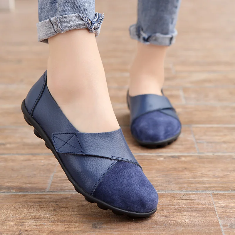 2022 Woman's Flats Shoes woman Soft Genuine Leather Big Size 35-44 mocassin Boat Shoes for Women Hook Loop mocasines de mujer
2022 Woman's Flats Shoes woman Soft Genuine Leather Big Size 35-44 mocassin Boat Shoes for Women Hook Loop mocasines de mujer