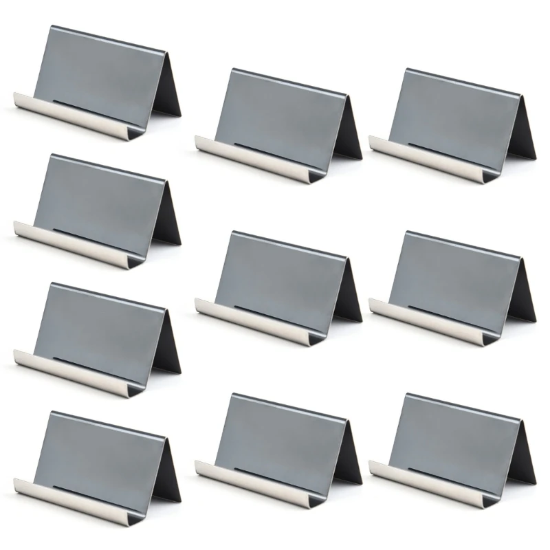 Business Card Holders, 10Pcs 304Stainless Steel Business Card Holder Display Business Card Stand Desk Card Display Stand E65C
Business Card Holders, 10Pcs 304Stainless Steel Business Card Holder Display Business Card Stand Desk Card Display Stand E65C