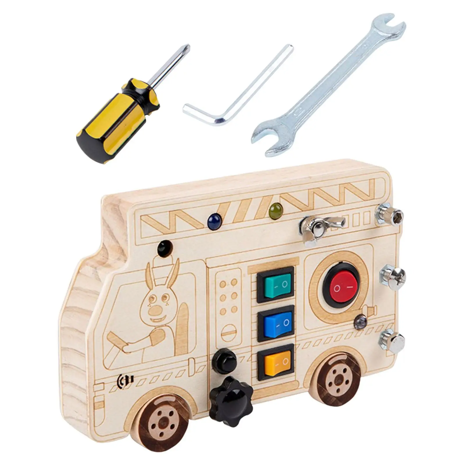 Wooden Busy Board Development Toys Cognition Game for Daycare Nursery
Wooden Busy Board Development Toys Cognition Game for Daycare Nursery