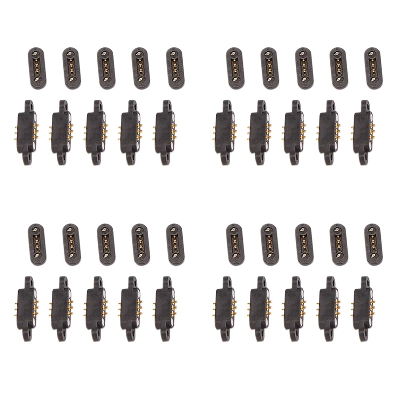 20 Pairs Spring Loaded Magnetic Pogo Pin Connector 3 Positions Magnets Pitch 2.3MM Through Holes Male Female Probe
20 Pairs Spring Loaded Magnetic Pogo Pin Connector 3 Positions Magnets Pitch 2.3MM Through Holes Male Female Probe