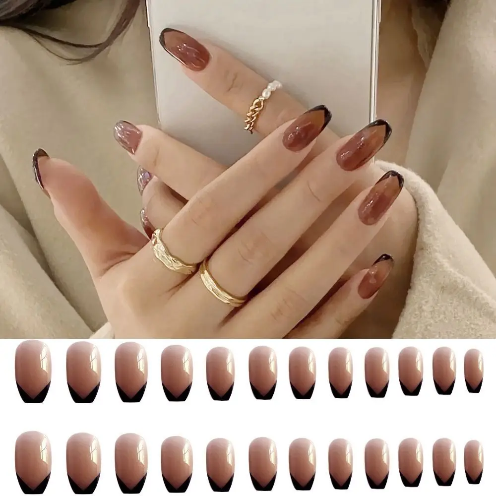 24pcs/Box Press On Nails Detachable Full Cover Manicure Tool Coffin False Nails Wearable French Fake Nails Nail Tips
24pcs/Box Press On Nails Detachable Full Cover Manicure Tool Coffin False Nails Wearable French Fake Nails Nail Tips