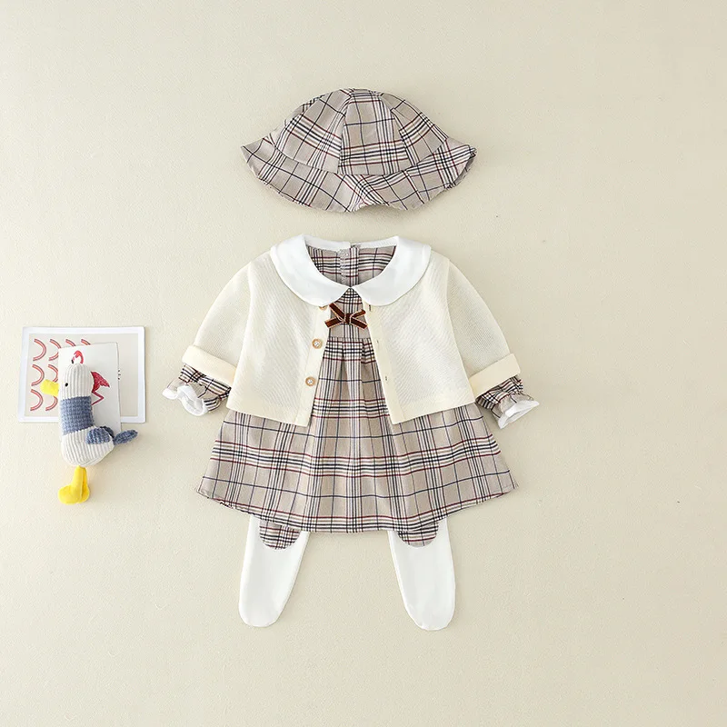 Baby Clothes Spring and Autumn Suit Baby Onesie Baby Plaid Newborn Crawling Suit
Baby Clothes Spring and Autumn Suit Baby Onesie Baby Plaid Newborn Crawling Suit