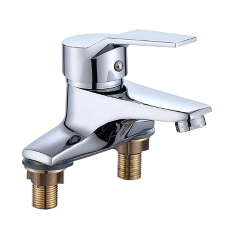 Полностью медный смеситель для горячей и холодной воды с одной и двумя раковинами, смеситель с двойным отверстием для горячей и холодной ванной комнаты, специальное предложение 
Полностью медный смеситель для горячей и холодной воды с одной и двумя раковинами, смеситель с двойным отверстием для горячей и холодной ванной комнаты, специальное предложение