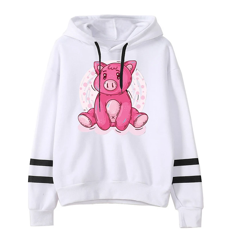 Printed Cartoon Pink Pig Kawaii Hoodies Sweatshirts Men Women Hooded Pullover Long Sleeve Couple Hoodie Fashion Black White Tops
Printed Cartoon Pink Pig Kawaii Hoodies Sweatshirts Men Women Hooded Pullover Long Sleeve Couple Hoodie Fashion Black White Tops