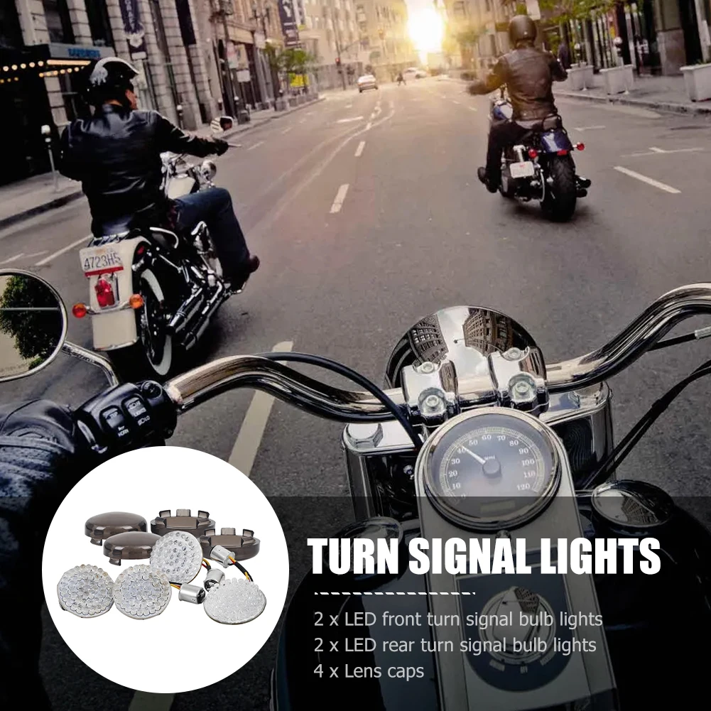 2" LED 1157 Turn Signal Front and Rear 72LED Lamp Insert Smoked Lens Motorcycle Headlight Driving Lamp Turn Signal Accessories
2" LED 1157 Turn Signal Front and Rear 72LED Lamp Insert Smoked Lens Motorcycle Headlight Driving Lamp Turn Signal Accessories