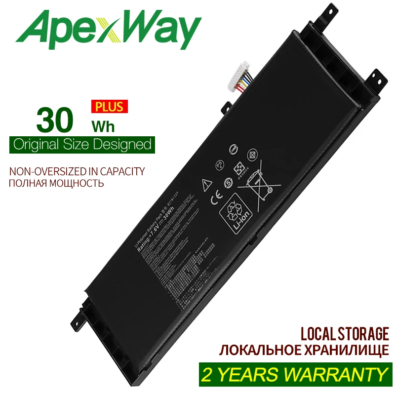 Аккумулятор ApexWay B21N1329 для Asus D553M F453 F453MA F553M P553 P553MA X453 X453MA X553 X553M X553B X553MA X403M X503M 7,6 V 30WH
Аккумулятор ApexWay B21N1329 для Asus D553M F453 F453MA F553M P553 P553MA X453 X453MA X553 X553M X553B X553MA X403M X503M 7,6 V 30WH