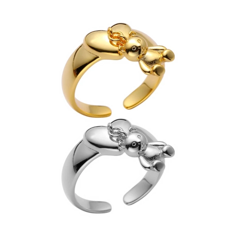M2EA Simple and Sweet Love Bear Ring Korea Cute Tassel Bear Ring Minimalist Jewelry
M2EA Simple and Sweet Love Bear Ring Korea Cute Tassel Bear Ring Minimalist Jewelry