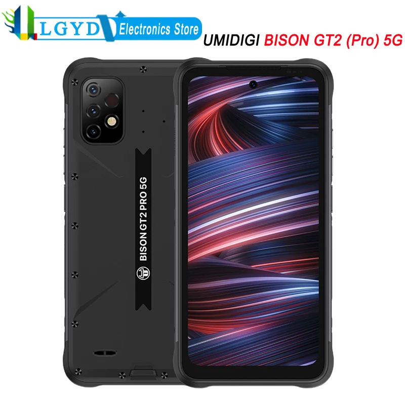 

UMIDIGI BISON GT2 (Pro) 5G Global Rugged Phone 8GB RAM 128GB 256GB ROM 6.5'' Android 12 Dimensity 900 Octa Core NFC Face Unlock