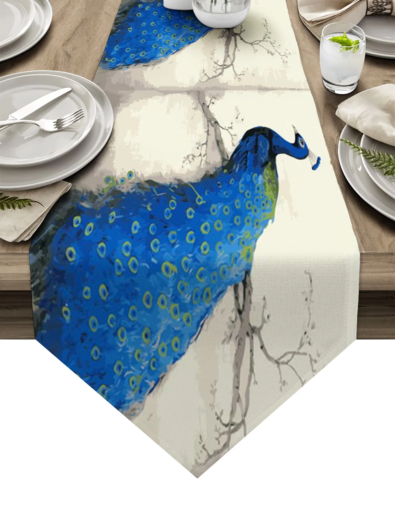 Animal Blue Peacock Branch New Table Runners Wedding Banquet Table Decor Tablecloth Kitchen Dining Table Runner
Animal Blue Peacock Branch New Table Runners Wedding Banquet Table Decor Tablecloth Kitchen Dining Table Runner