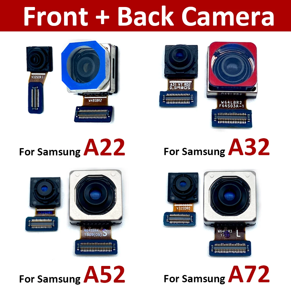 Original For Samsung A52 A72 A22 A32 A42 4G 5G Back Rear Camera Module Flex Cable + Front Facing Camera Replacement
Original For Samsung A52 A72 A22 A32 A42 4G 5G Back Rear Camera Module Flex Cable + Front Facing Camera Replacement