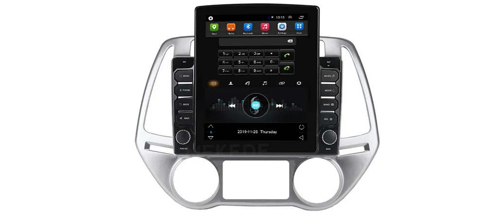 9.7" octa-core tesla style vertical screen Android 10 Car GPS Stereo player for Hyundai I20 2012-2015
9.7" octa-core tesla style vertical screen Android 10 Car GPS Stereo player for Hyundai I20 2012-2015