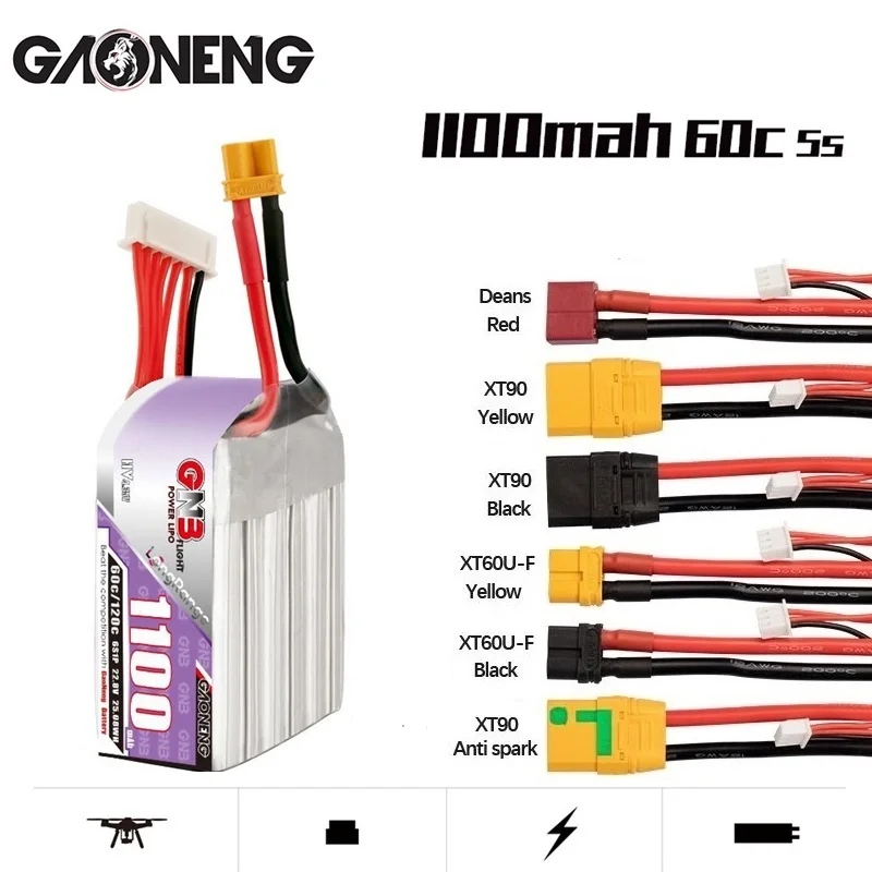MAX 120C GNB 22.8V 1100mAh Lipo Battery For FPV Racing Drone RC Models Multicopter Frame Parts HV 6S 22.8V Battery
MAX 120C GNB 22.8V 1100mAh Lipo Battery For FPV Racing Drone RC Models Multicopter Frame Parts HV 6S 22.8V Battery