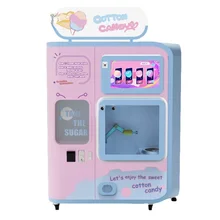 New Automatic Cotton Candy Vending Machine For Sale Smart Cotton Candy Vending Machine Mobile Ca/rt