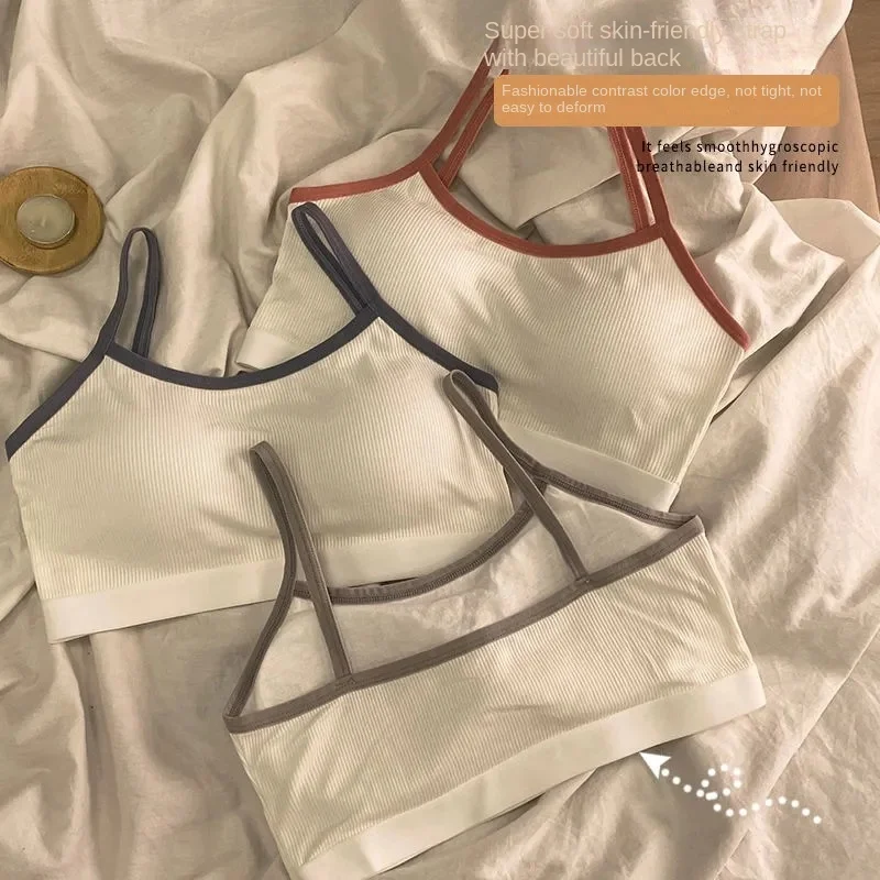 Girls' Underwear, Sports Shock-proof Tube Top, Middle School Students' Small-breasted, No-wire Yoga Bra
Girls' Underwear, Sports Shock-proof Tube Top, Middle School Students' Small-breasted, No-wire Yoga Bra
